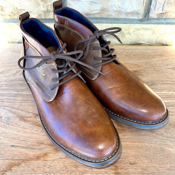 Freeman 1921 Brent Chukka Brown Mens Boots Size 9W - Picture 1 of 12